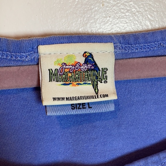 D380 Jimmy buffet powder blue tank top L - Picture 3 of 7